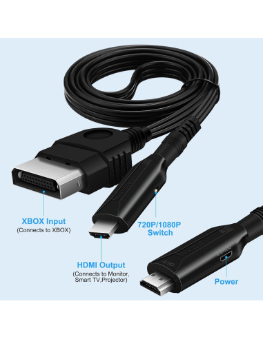 Cable HDMI HD Link HDSUNWSTD para Xbox Original 1m