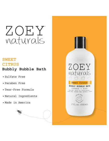 Baño de Burbujas Dulce de Cítricos Zoey Naturals 482g Baño de Burbujas Dulce de Cítricos Zoey Naturals 482g