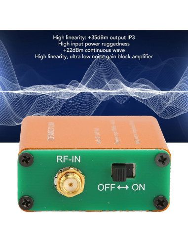 Amplificador RF de Bajo Ruido SUNGOOYUE 20dB 0.1MHz a 6GHz