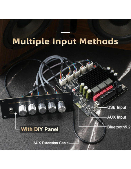 Placa Amplificador Potencia Bluetooth S200HS-W 2.1 400W Placa Amplificador Potencia Bluetooth S200HS-W 2.1 400W