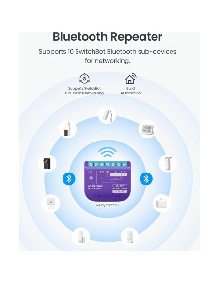 Interruptor Relé Inteligente SwitchBot 4 Pack, Control Wi-Fi y Bluetooth Interruptor Relé Inteligente SwitchBot 4 Pack, Control Wi-Fi y Bluetooth