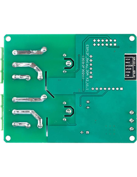 Módulo de Relé 5V 30A JESSINIE ESP8266 2 Canales DC7-28V Módulo de Relé 5V 30A JESSINIE ESP8266 2 Canales DC7-28V