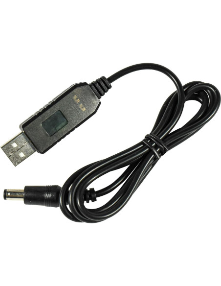 Cable Convertidor USB a 12V DC HQRP 2000mA 1.01m Cable Convertidor USB a 12V DC HQRP 2000mA 1.01m