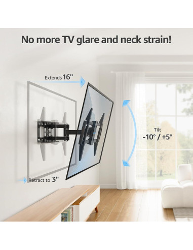 Soporte TV MOUNTUP 42-82" Articulado VESA 600x400mm