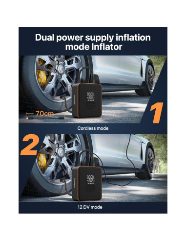 Compresor de Aire Portátil COCHEJUGAR NW12 12V 7800mAh