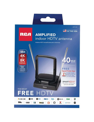 Antena Amplificada Interior RCA ANT310Z para TV y FM 55dB