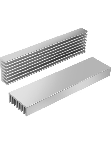 10 Disipadores de Calor de Aluminio 100x25x10mm Manesi 10 Disipadores de Calor de Aluminio 100x25x10mm Manesi