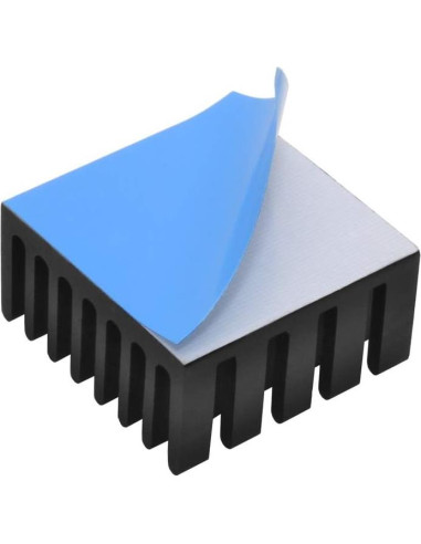 Disipador de Calor de Aluminio BUTO 20x20x10mm 20pcs con Cinta
