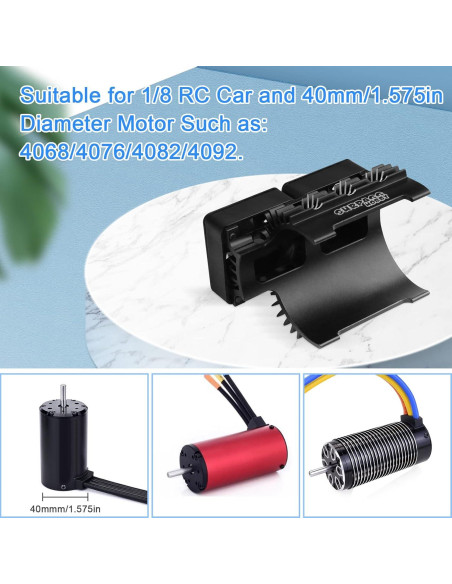 Ventiladores de Enfriamiento RC 30mm ARRAROWN con Disipador Ventiladores de Enfriamiento RC 30mm ARRAROWN con Disipador