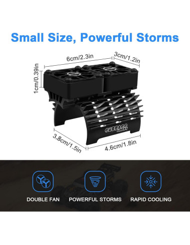 Ventiladores de Enfriamiento RC 30mm ARRAROWN con Disipador