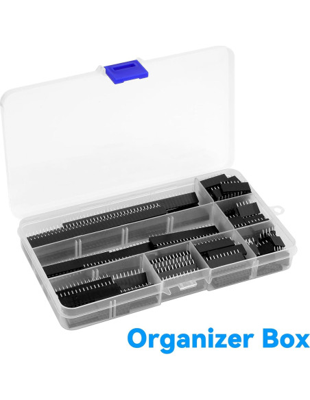 Kit de Conectores de Socket de Encabezado YELUFT 120 Pcs 2.54mm Kit de Conectores de Socket de Encabezado YELUFT 120 Pcs 2.54mm
