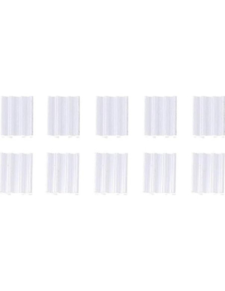 Lote de 10 Radiadores de Aluminio TO-92 EMKIERTYERYR para Amplificadores Lote de 10 Radiadores de Aluminio TO-92 EMKIERTYERYR para Amplificadores