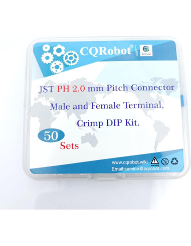 Conector JST PH 2.0 mm 50 Juegos 250 Piezas Crimpado
