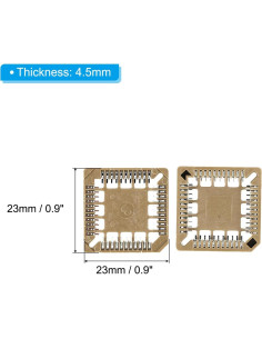 Zócalo IC PLCC44P PATIKIL 44 Pines 1.26mm para PCB - Paquete de 2 2