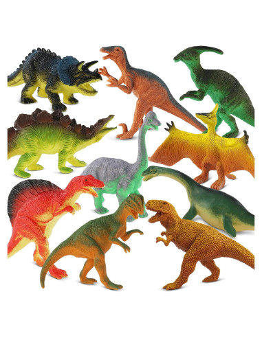 Set de Juguetes de Dinosaurios Zippytots 10 PCS Realistas