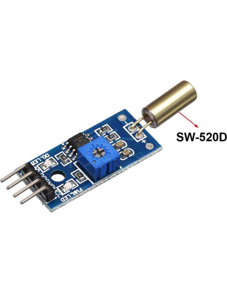 Módulo Sensor de Ángulo uxcell SW-520D 5pcs 3.3-5V Módulo Sensor de Ángulo uxcell SW-520D 5pcs 3.3-5V