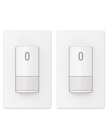Interruptor de luz con sensor de movimiento ELEGRP 2 paquetes blanco Interruptor de luz con sensor de movimiento ELEGRP 2 paquetes blanco