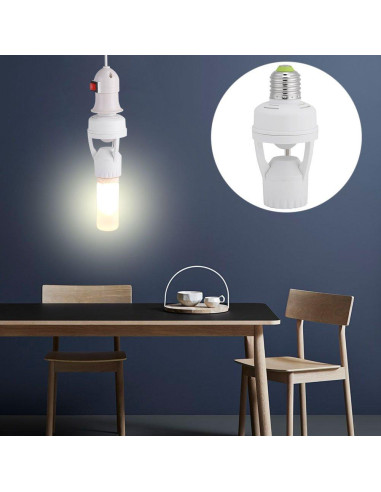 Portalámparas LED E27 con Sensor de Movimiento Haofy 6m