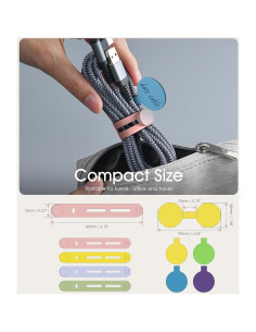 Conjunto de Organización de Cables Nearockle 32 Piezas Multicolor 2