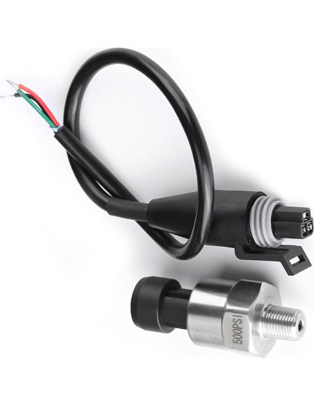 Transductor de Presión Ejoyous 1/8 NPT Acero Inoxidable 500 PSI Transductor de Presión Ejoyous 1/8 NPT Acero Inoxidable 500 PSI