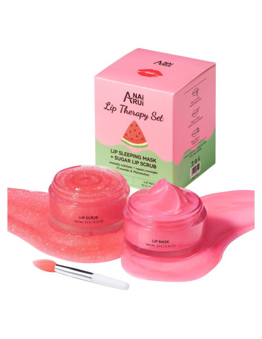 Set de Cuidado Labial ANAI RUI - Exfoliante y Mascarilla Nocturna