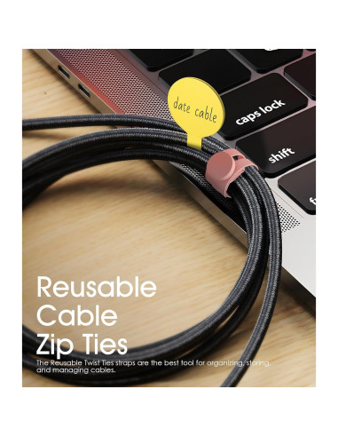 Conjunto de Organización de Cables Nearockle 32 Piezas Multicolor