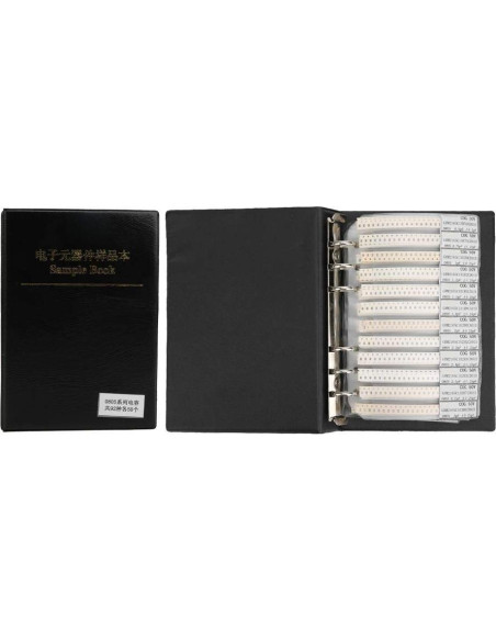 Libro de Muestras de Capacitores SMD 0805 Thincol - 92 Tipos, 4600 Pcs Libro de Muestras de Capacitores SMD 0805 Thincol - 92 Tipos, 4600 Pcs
