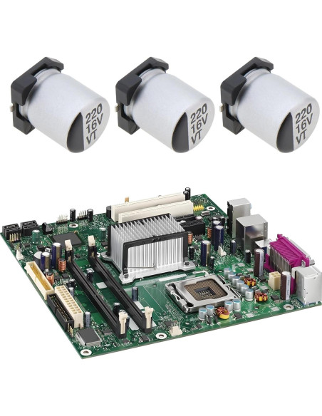 Capacitores Electrolíticos SMD 220UF 16V SING F LTD 20pcs Capacitores Electrolíticos SMD 220UF 16V SING F LTD 20pcs