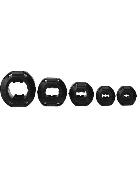 Clip de Núcleo de Ferrita XShine 20 Piezas 3-13mm Negro Clip de Núcleo de Ferrita XShine 20 Piezas 3-13mm Negro