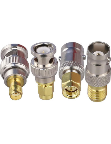 Adaptador Coaxial SMA a BNC TUOLNK 4 Piezas 6 GHz