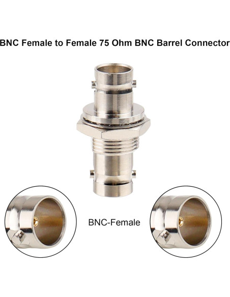 Conector BNC hembra a BNC hembra 75 Ohm XRDS-RF para SDI Conector BNC hembra a BNC hembra 75 Ohm XRDS-RF para SDI
