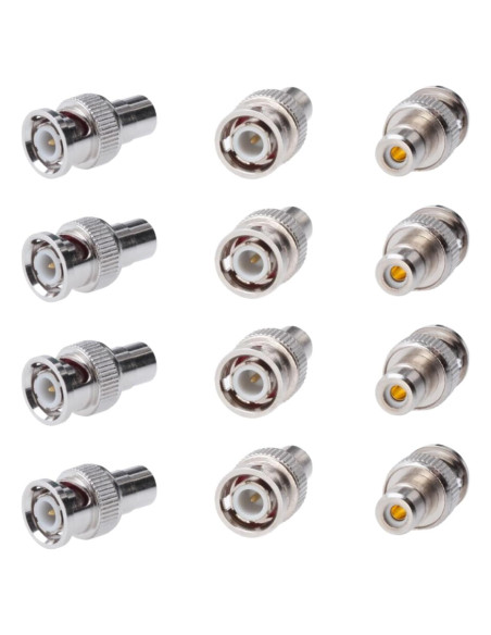 Adaptador BNC Macho a RCA Hembra SatMaximum - Conector CCTV Adaptador BNC Macho a RCA Hembra SatMaximum - Conector CCTV