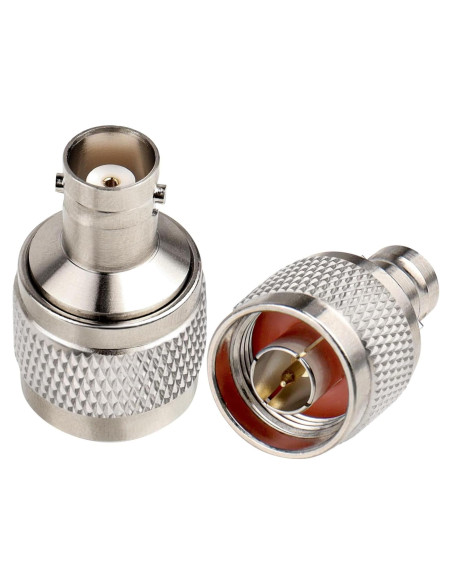 Adaptador N macho a BNC hembra XRDS-RF 2 piezas 50 Ohmios Adaptador N macho a BNC hembra XRDS-RF 2 piezas 50 Ohmios
