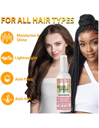 Set de Cuidado Capilar WOZUTUNT - Spray y Suero Anti-Frizz