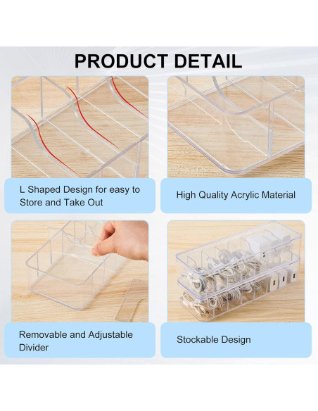 Organizador de Cables Tatuo 2 Pcs con 40 Sujetacables Organizador de Cables Tatuo 2 Pcs con 40 Sujetacables