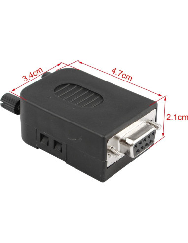 Adaptador hembra DB9 Futheda sin soldadura 9 pines RS232
