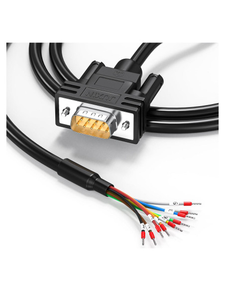 Cable de Extensión DB9 RS232 Hembra a Cable Pelado 0.91m JUXINICE Cable de Extensión DB9 RS232 Hembra a Cable Pelado 0.91m JUXINICE