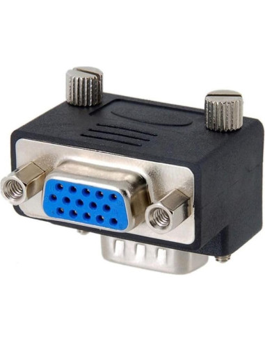 Adaptador VGA 15 Pines Macho a Hembra 270 Grados CY