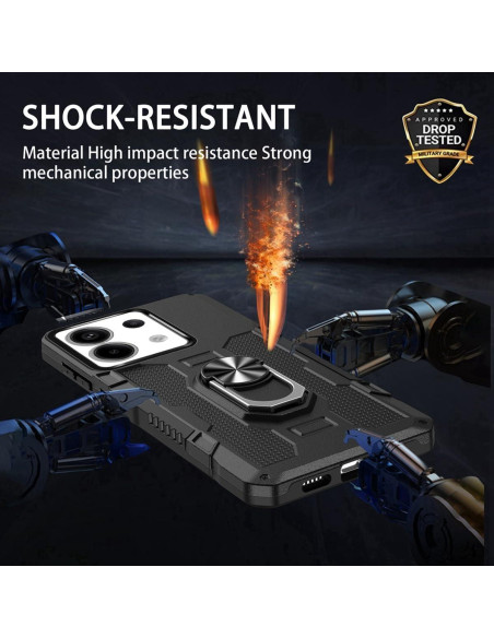 Funda para Xiaomi Redmi Note 13 Pro 5G y Poco X6 5G con Protector Funda para Xiaomi Redmi Note 13 Pro 5G y Poco X6 5G con Protector