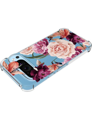 Funda Protectora TPU Floral para Google Pixel 9 y 9 Pro