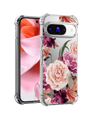 Funda Protectora TPU Floral para Google Pixel 9 y 9 Pro