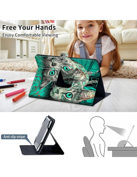 Funda Universal para Tableta 7-8 Pulgadas Qindaiwen Gatos Funda Universal para Tableta 7-8 Pulgadas Qindaiwen Gatos