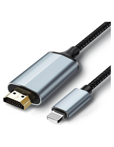 Adaptador Lightning a HDMI 1080P Lulaven 2.01m para iPhone