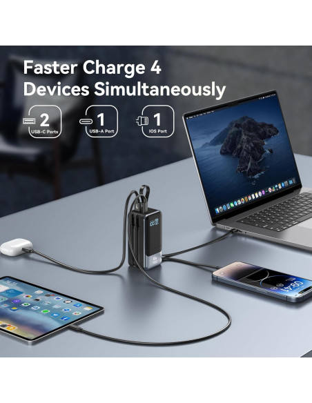 Banco de Energía 18400mAh C-Smartlink 65W Carga Rápida USB-C Banco de Energía 18400mAh C-Smartlink 65W Carga Rápida USB-C