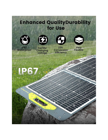 Panel Solar Portátil Greenmagic 200W Plegable Alta Eficiencia Panel Solar Portátil Greenmagic 200W Plegable Alta Eficiencia