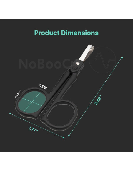 Tijeras de Seguridad Ovaladas NoBooCut para Nariz y Cejas Tijeras de Seguridad Ovaladas NoBooCut para Nariz y Cejas