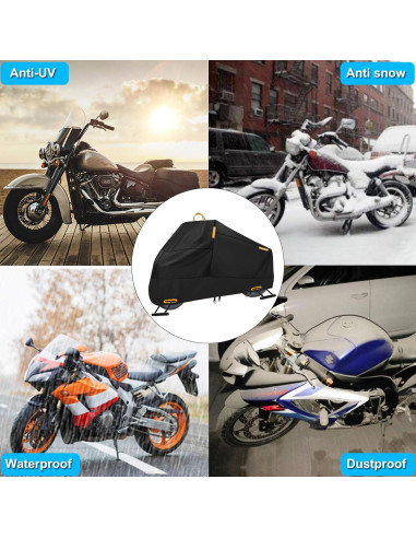 Funda de Motocicleta Impermeable INEZARI Universal 220 cm