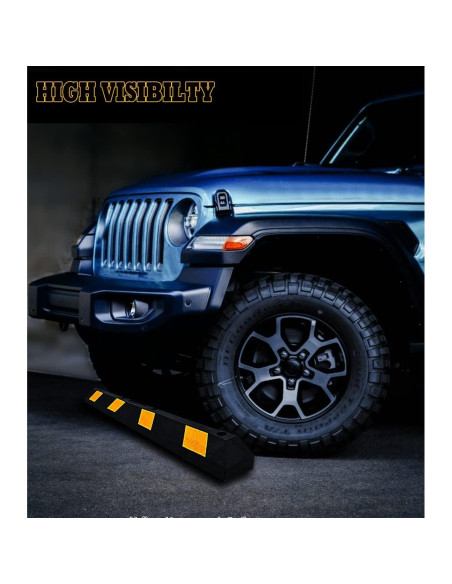 Curb de Goma Resistente VaygWay 72" con Cinta Reflectante Curb de Goma Resistente VaygWay 72" con Cinta Reflectante