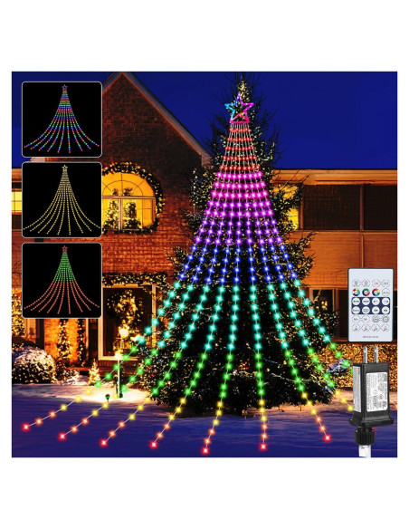Luces de Cuerda RGB Cerflyer 320 LED 5 m Decoración Navidad Luces de Cuerda RGB Cerflyer 320 LED 5 m Decoración Navidad