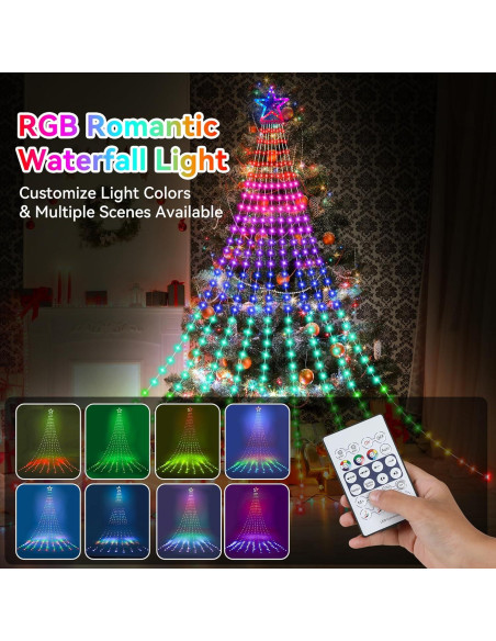 Luces de Cuerda RGB Cerflyer 320 LED 5 m Decoración Navidad Luces de Cuerda RGB Cerflyer 320 LED 5 m Decoración Navidad